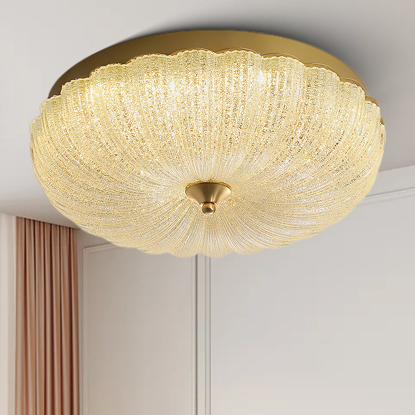 Enchanting Art Deco Crystal Ceiling Light