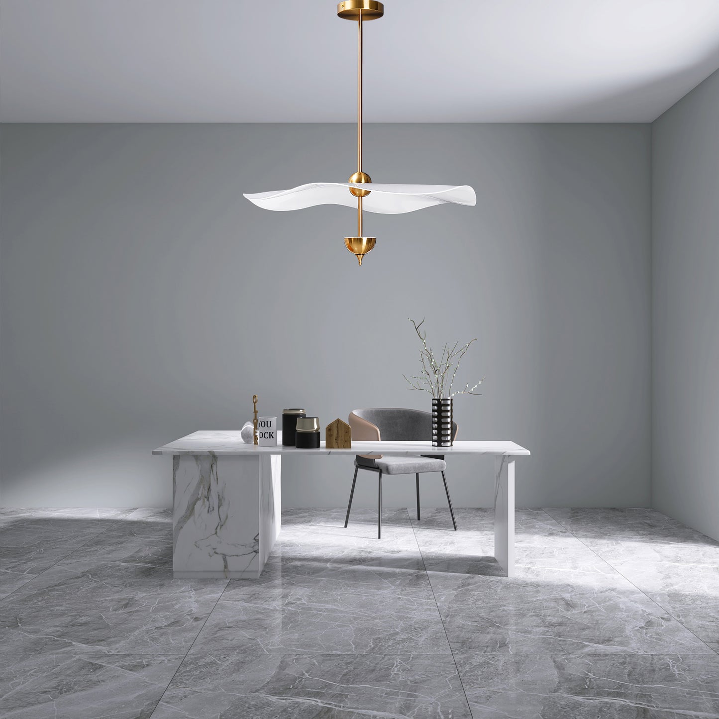 Envolee Double Biscuit Traditional Metal Pendant Light