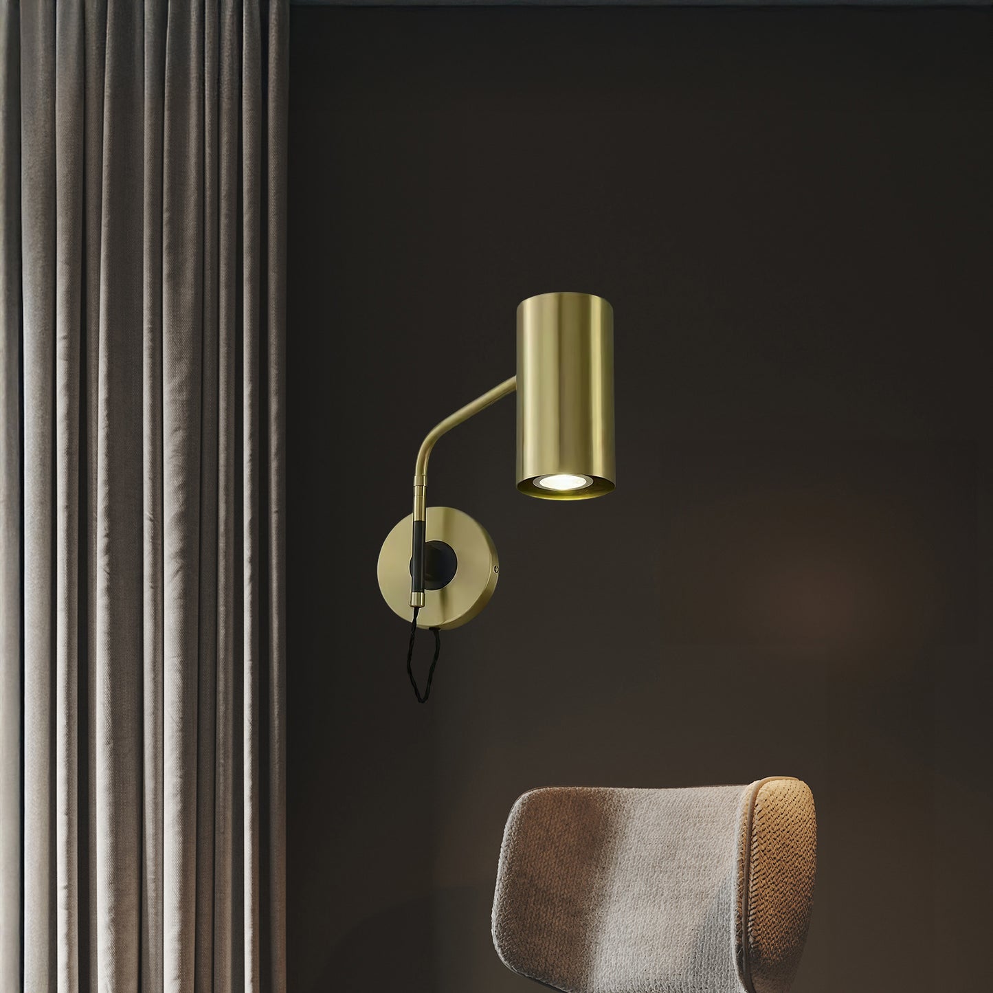 Envoy Modern Brass Swing Sconce