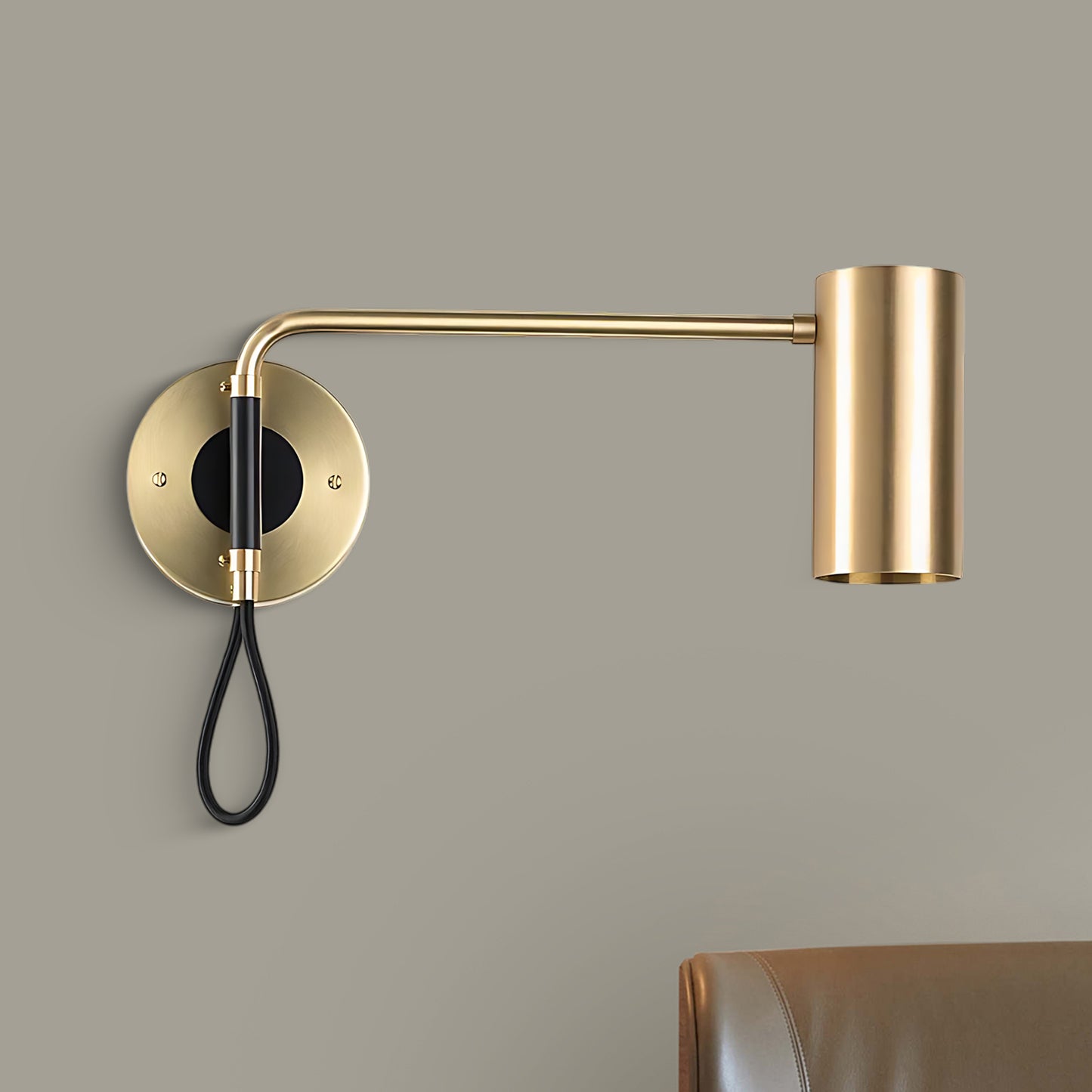 Envoy Modern Brass Swing Sconce