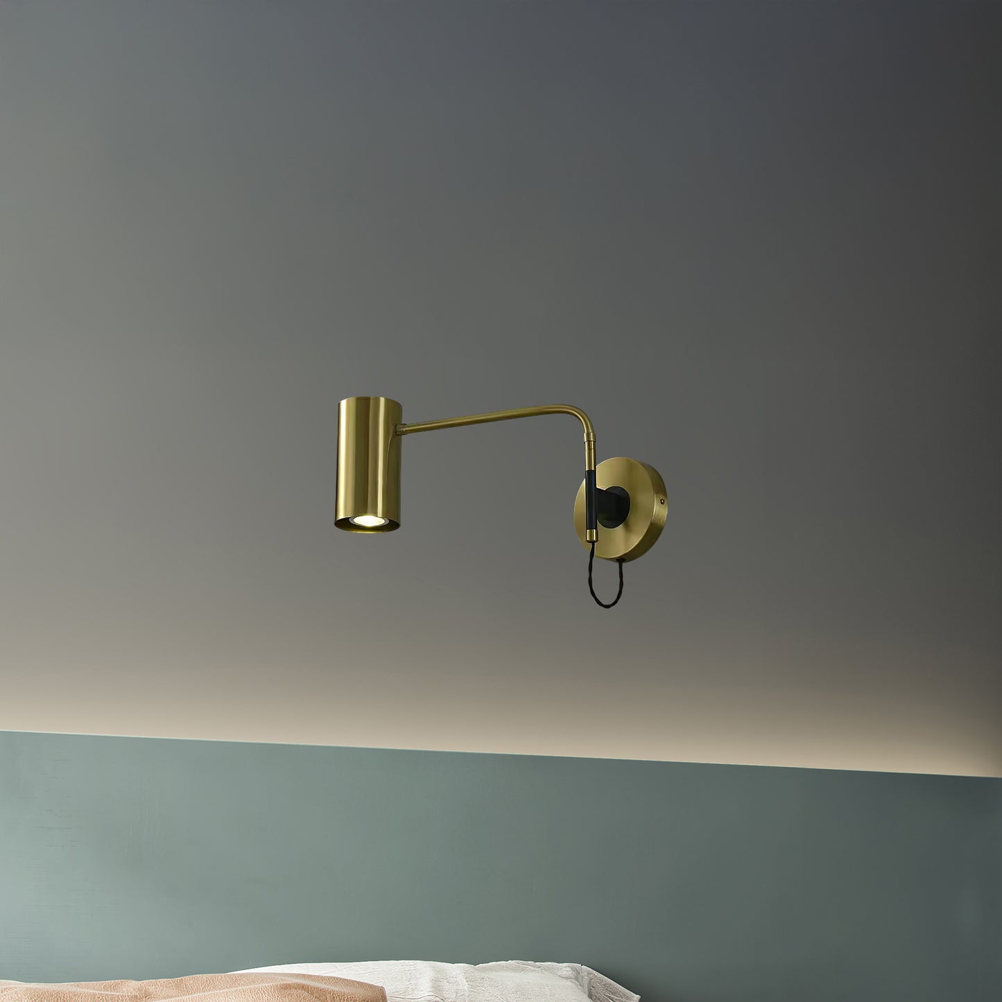 Envoy Modern Brass Swing Sconce