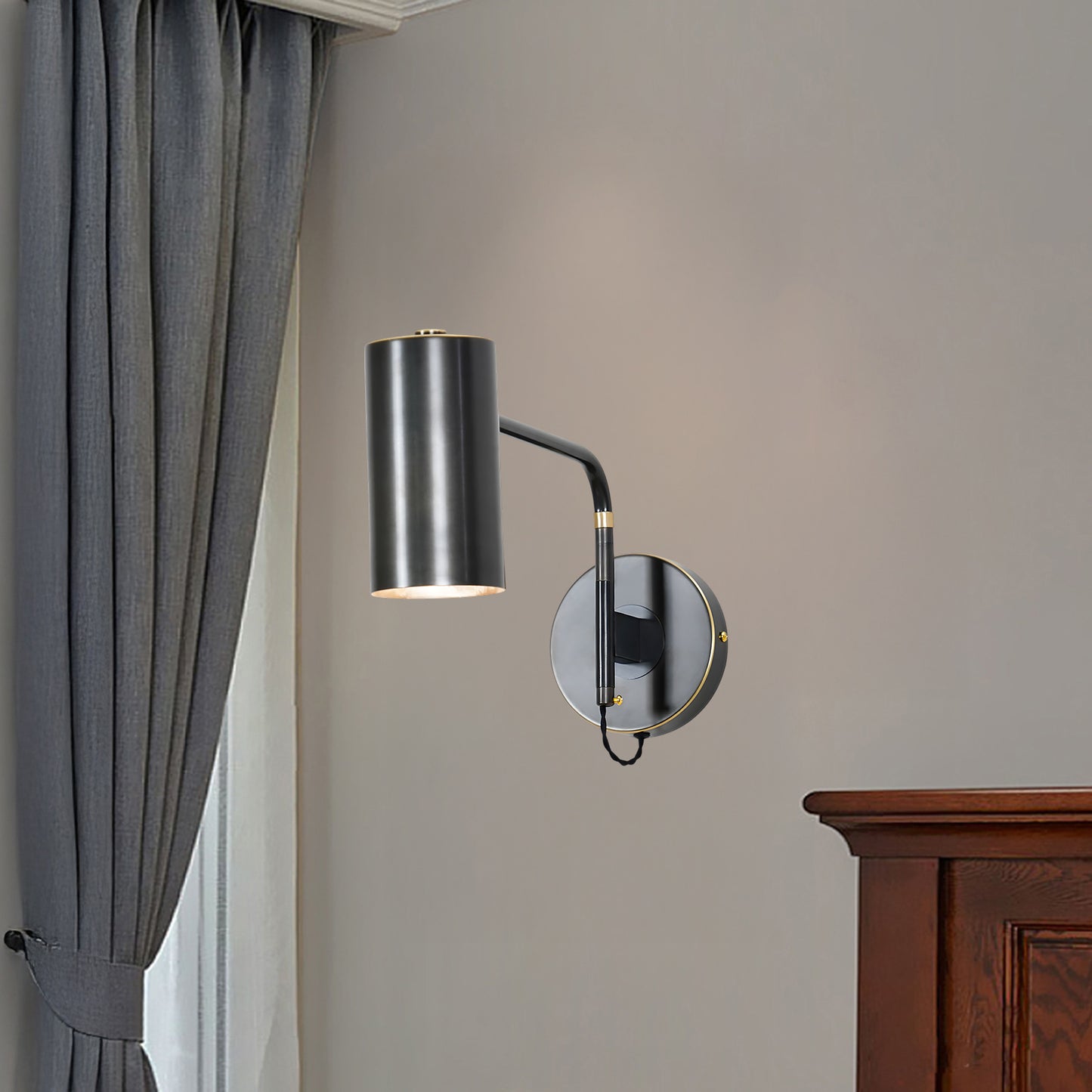 Envoy Modern Brass Swing Sconce