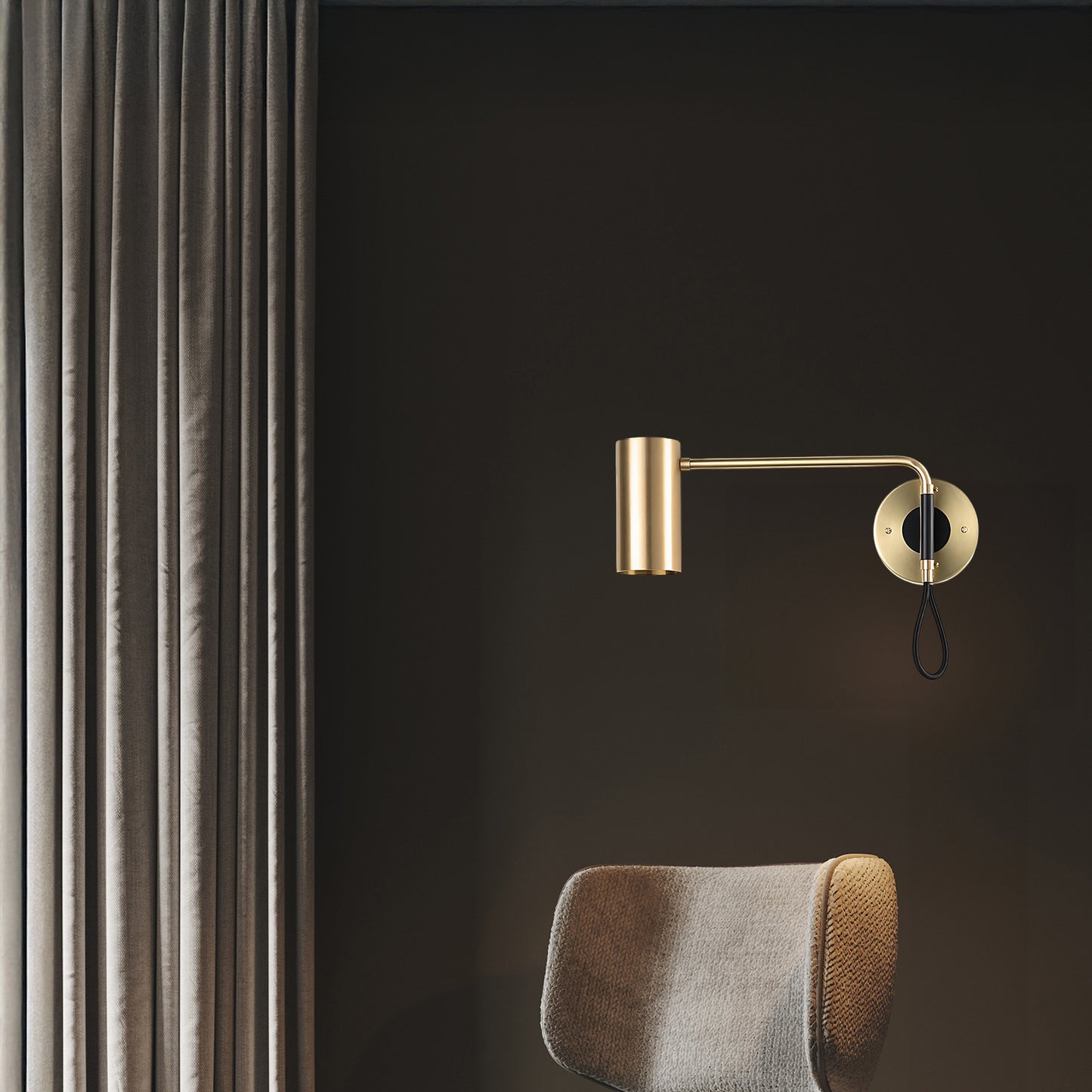 Envoy Modern Brass Swing Sconce