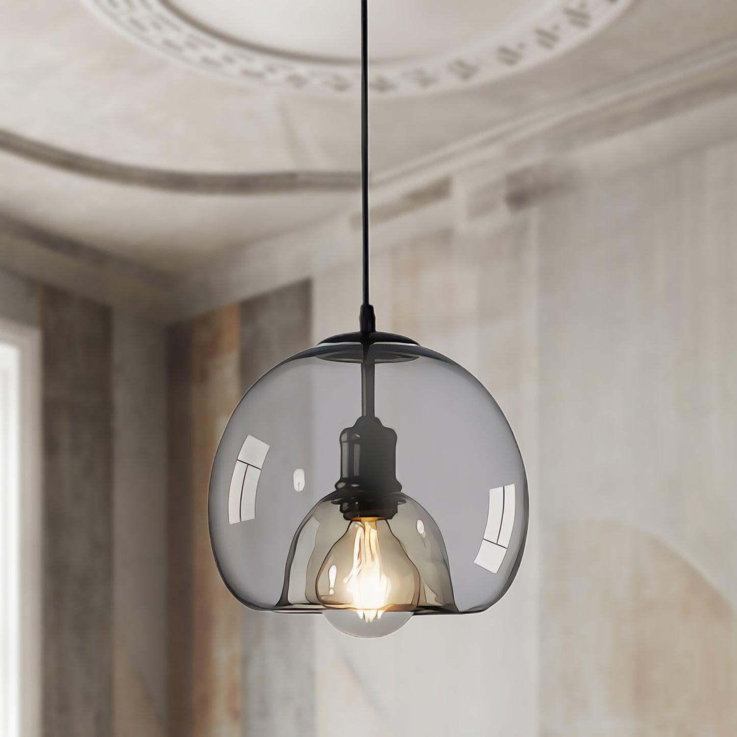 Eres Eclectic Crystal Pendant Lamp