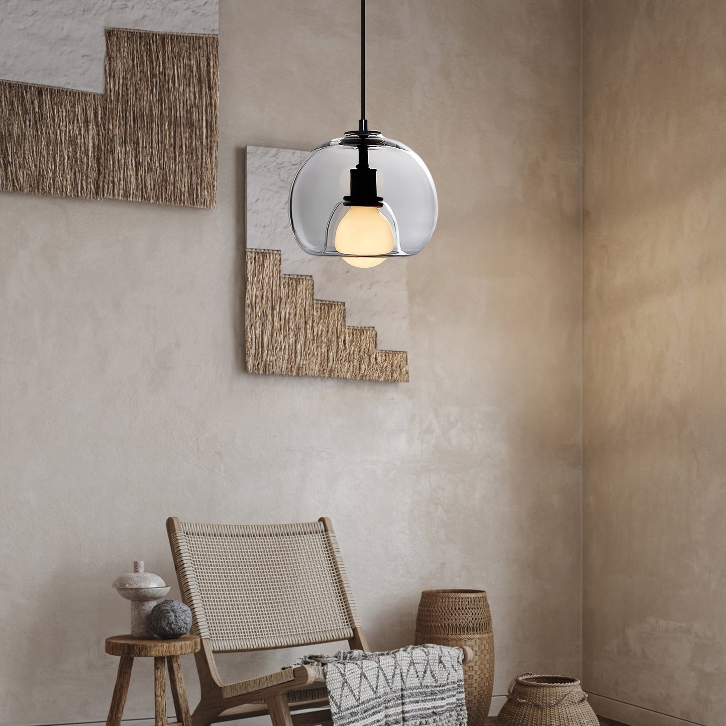 Eres Eclectic Crystal Pendant Light