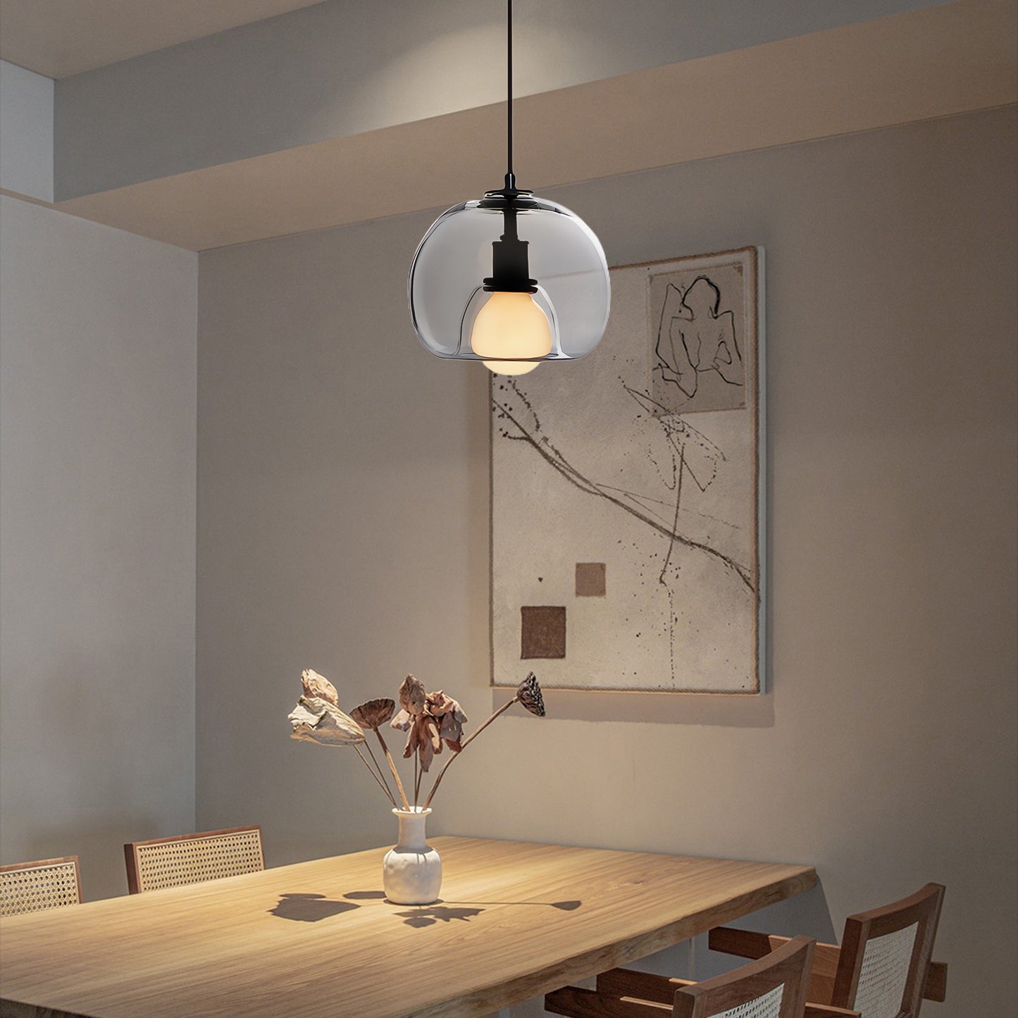 Eres Eclectic Crystal Pendant Light