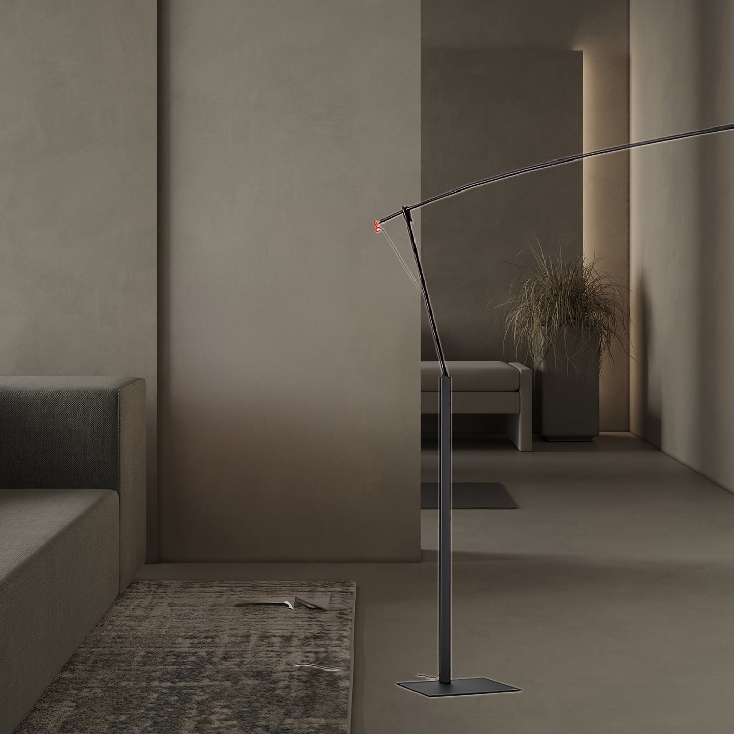 Ettorino Eclectic Metal Floor Lamp