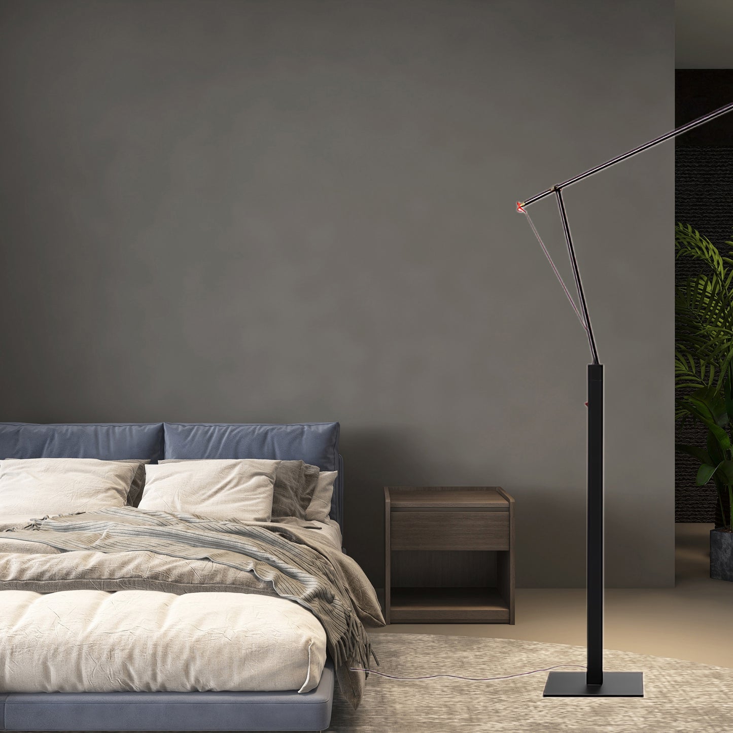 Ettorino Eclectic Metal Floor Lamp