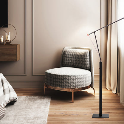 Ettorino Eclectic Metal Floor Lamp