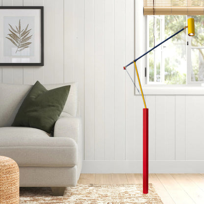 Ettorino Eclectic Metal Floor Lamp