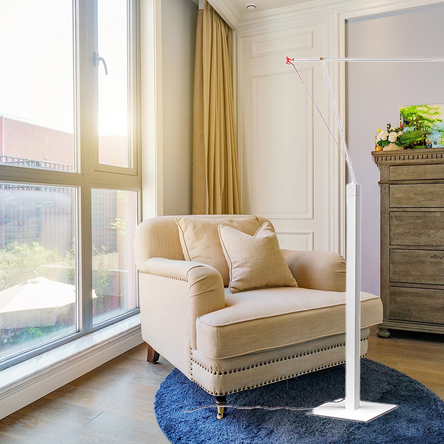 Ettorino Eclectic Metal Floor Lamp