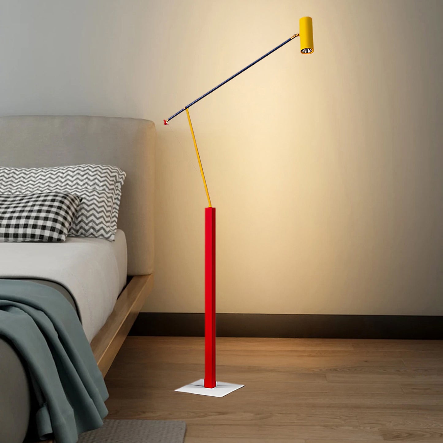 Ettorino Eclectic Metal Floor Lamp