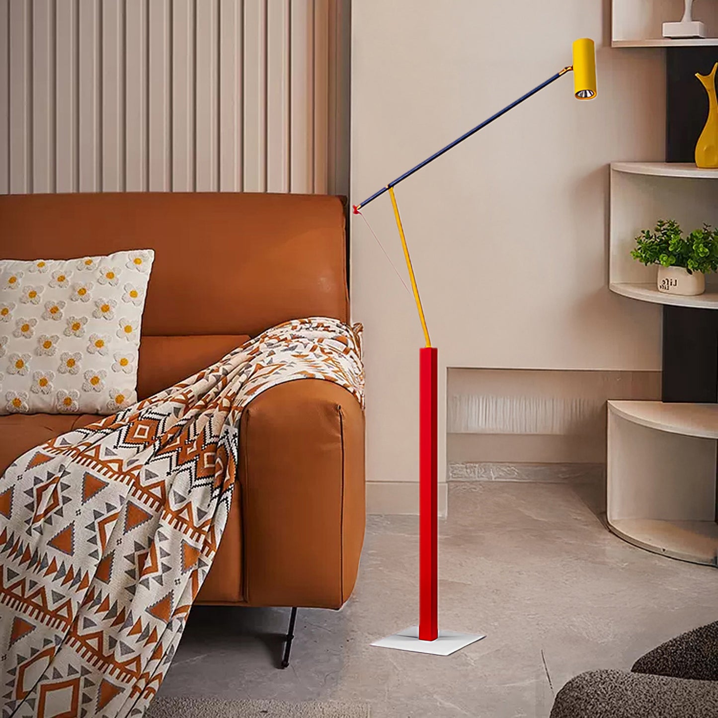 Ettorino Eclectic Metal Floor Lamp