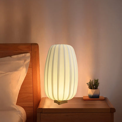 Fabric Minimalist Traditional Wood Table Lamp