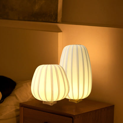 Fabric Minimalist Traditional Wood Table Lamp