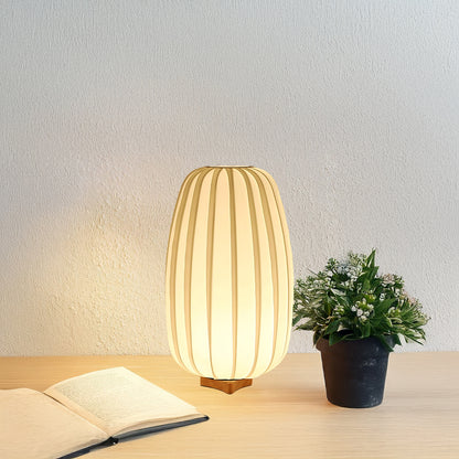 Fabric Minimalist Traditional Wood Table Lamp