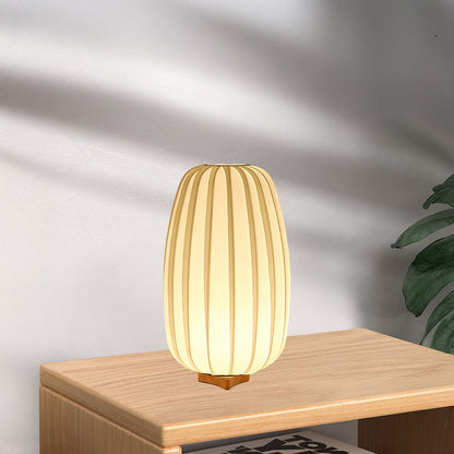 Fabric Minimalist Traditional Wood Table Lamp