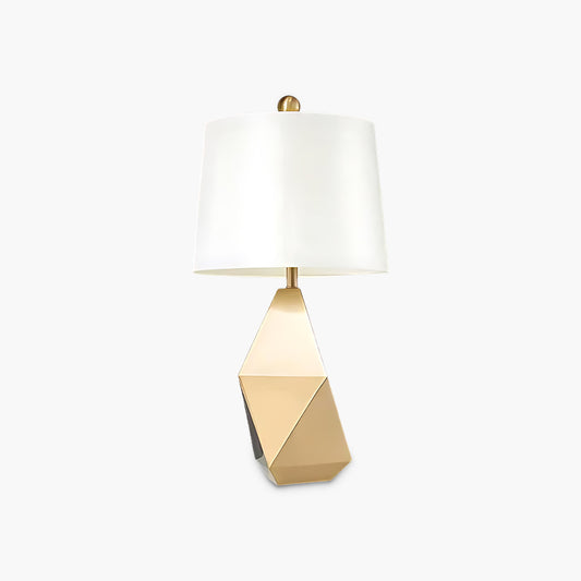 Faceted Eclectic Metal Table Light