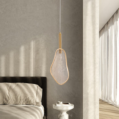 Fan Shape Eclectic Metal Pendant Light