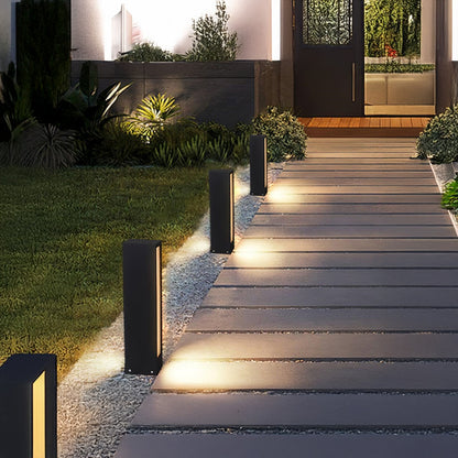 Faro Modern Aluminum Outdoor Post Lamp