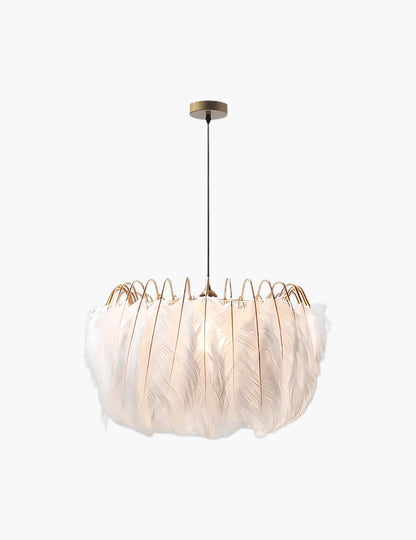 Feather Contemporary Metal Pendant Lamp