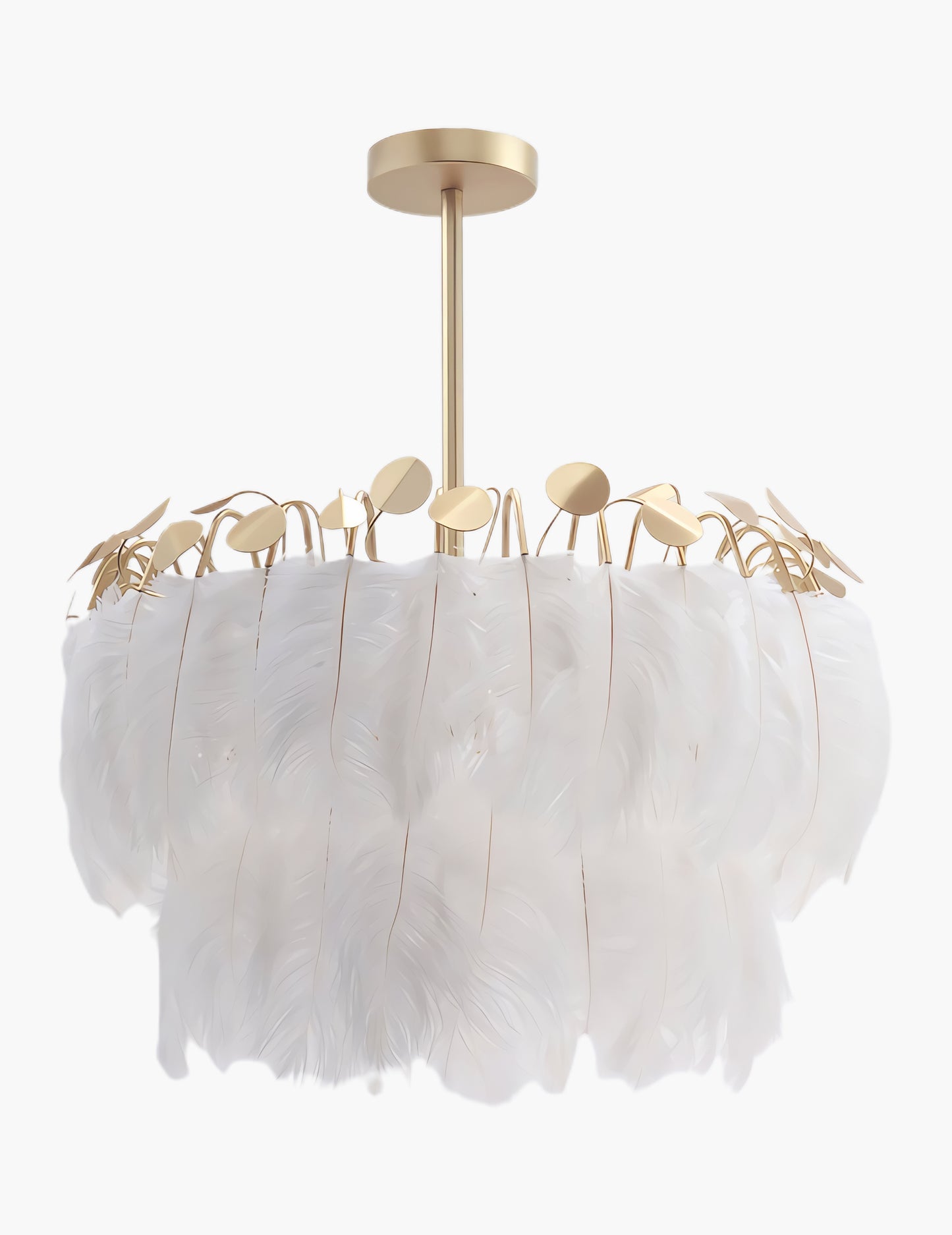 Feather Contemporary Metal Pendant Lamp