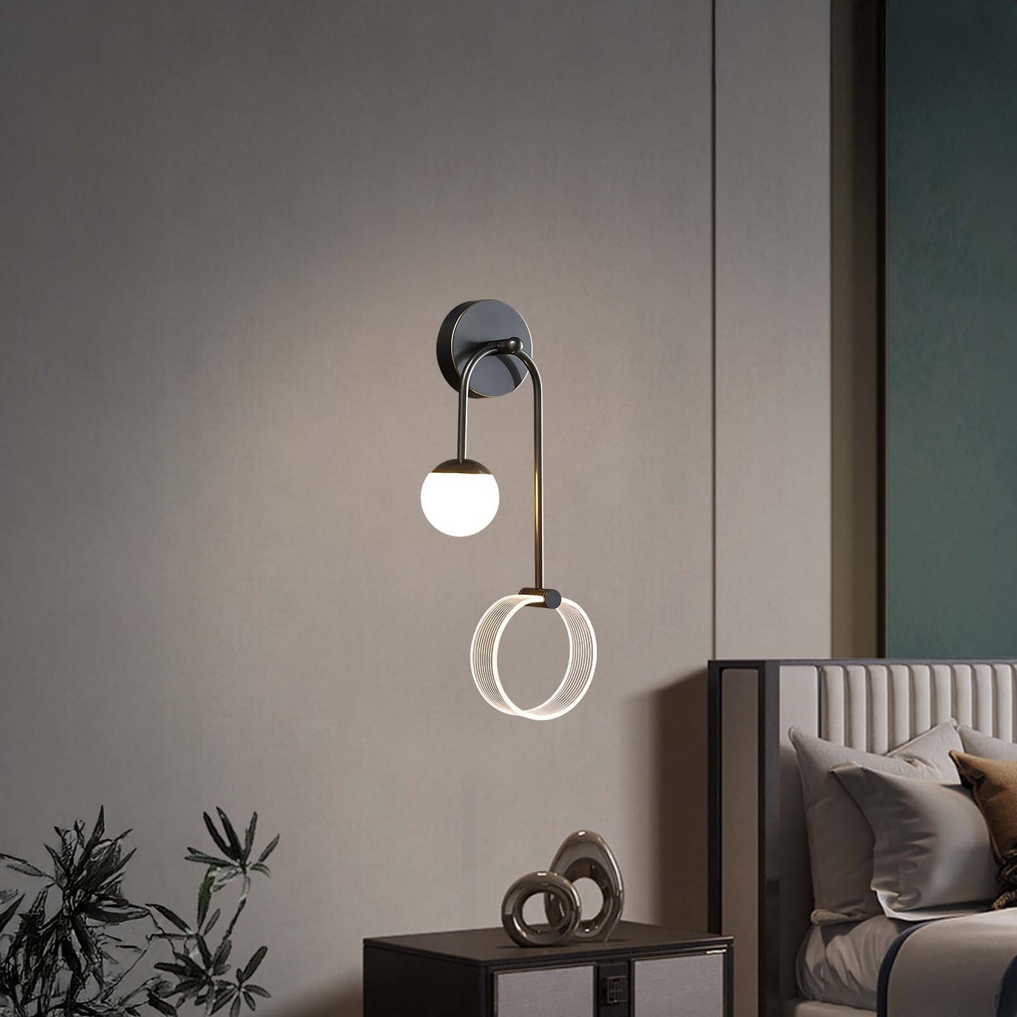 Ferra LED Scandinavian Crystal Wall Light