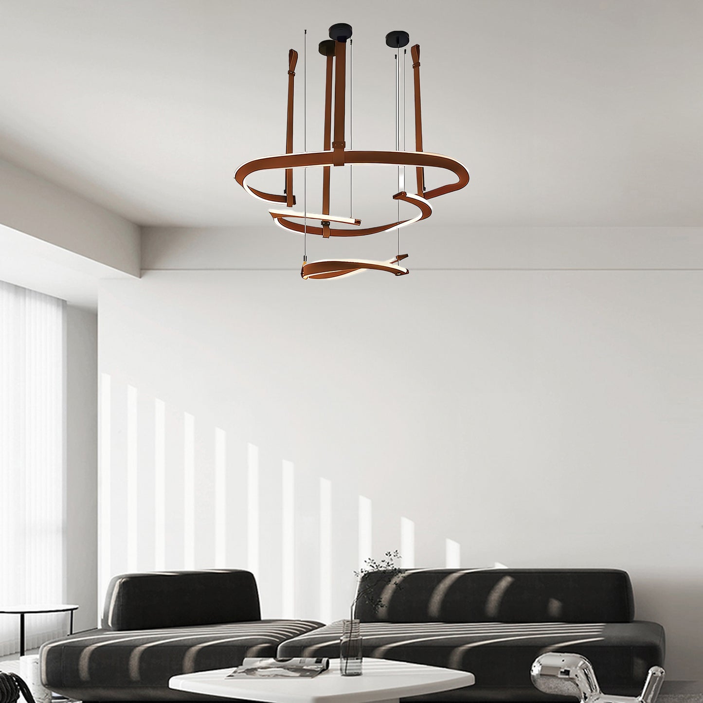 Finopi Modern Metal Chandelier