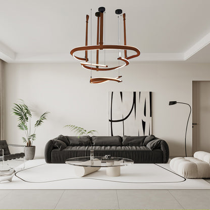 Finopi Modern Metal Chandelier