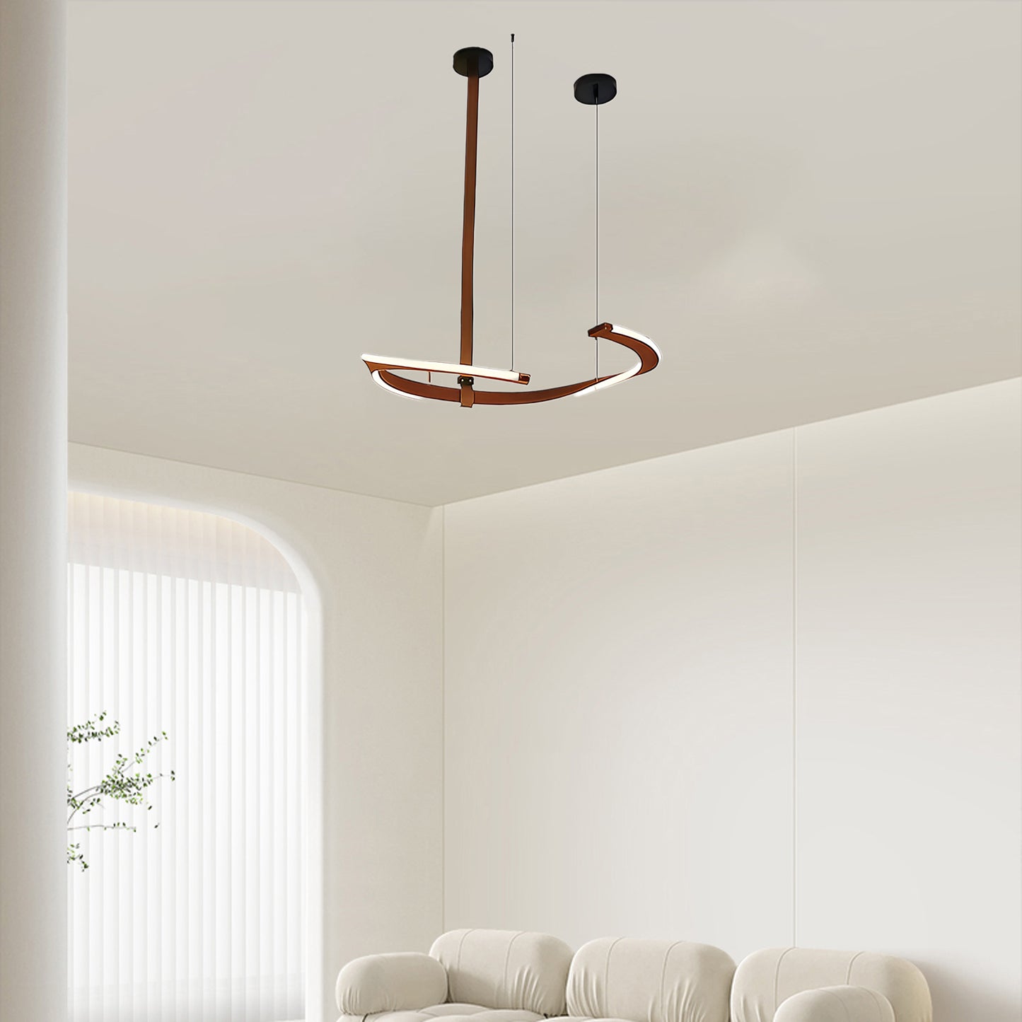 Finopi Modern Metal Chandelier