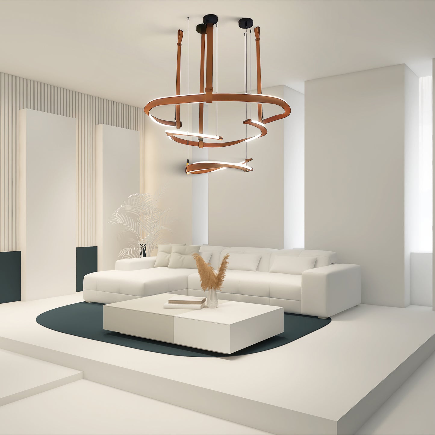 Finopi Modern Metal Chandelier