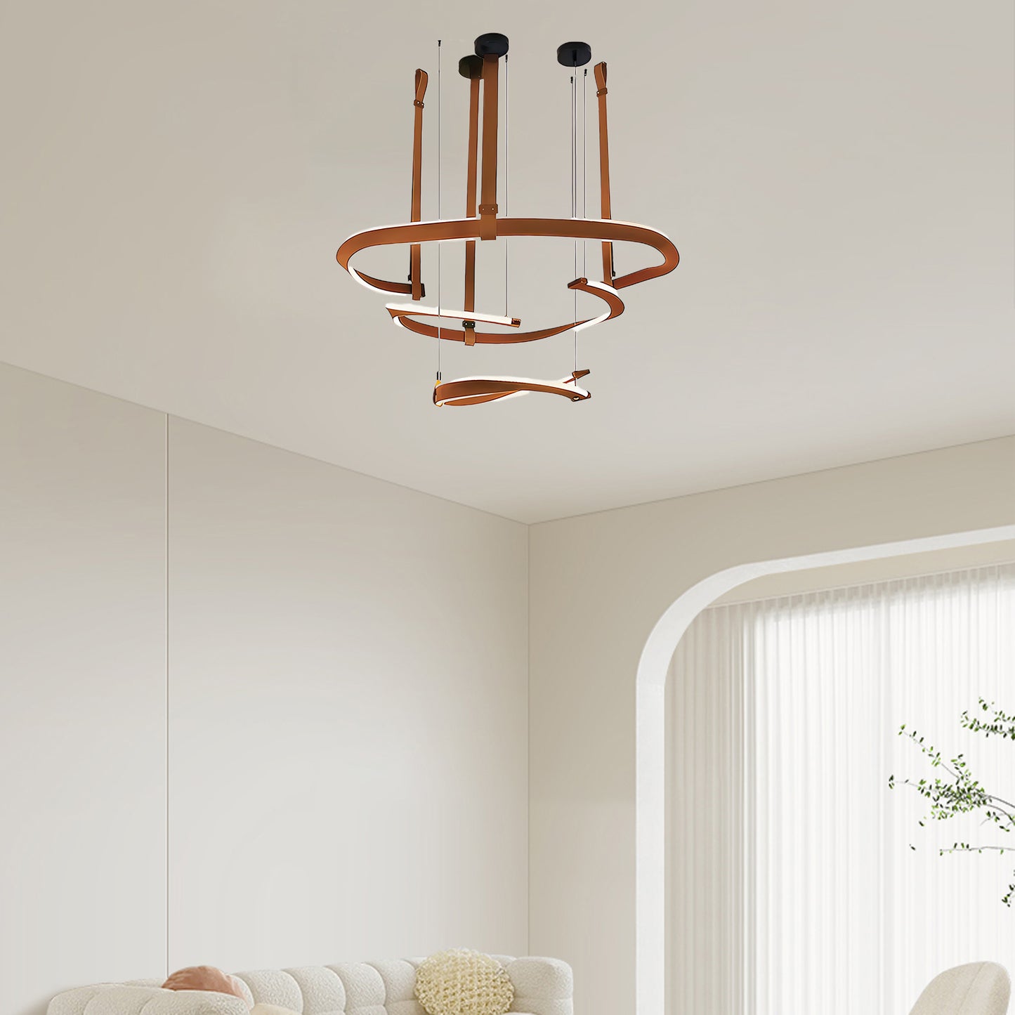 Finopi Modern Metal Chandelier