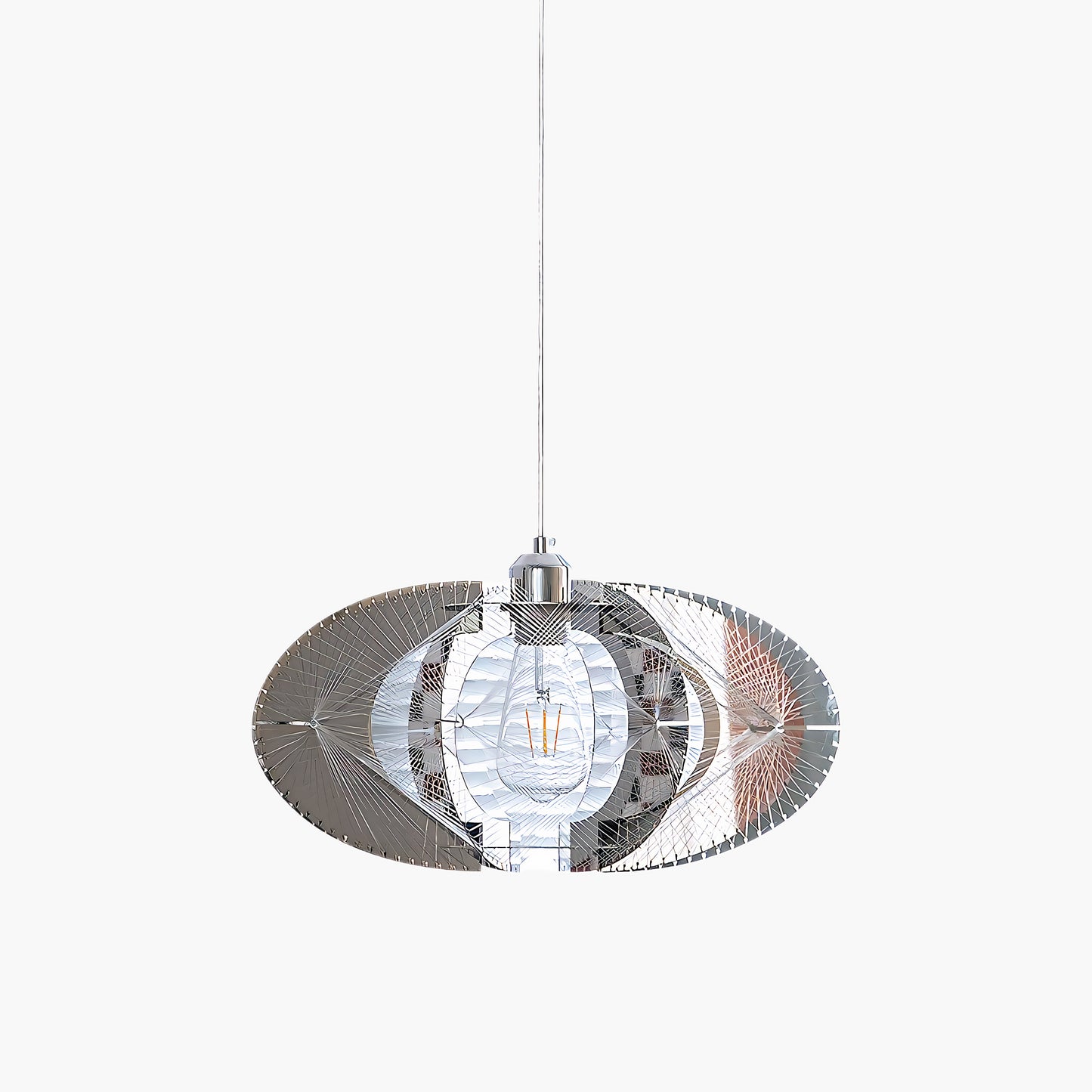 Fish Thread Modern Steel Pendant Lamp