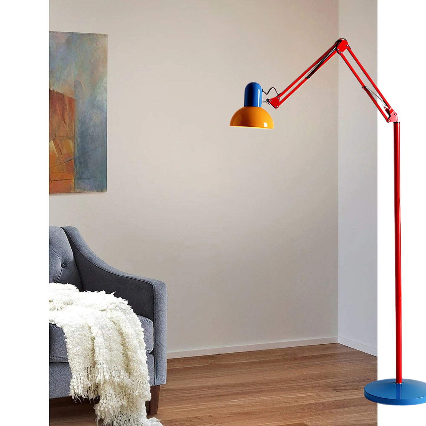 Flexi Bright Eclectic Metal Floor Lamp