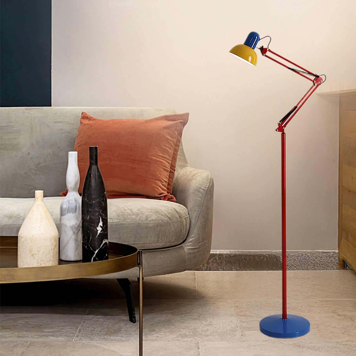 Flexi Bright Eclectic Metal Floor Lamp