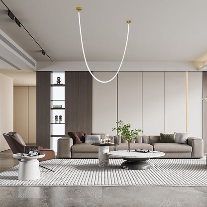 Flexible Curve Modern Metal Pendant Lamp