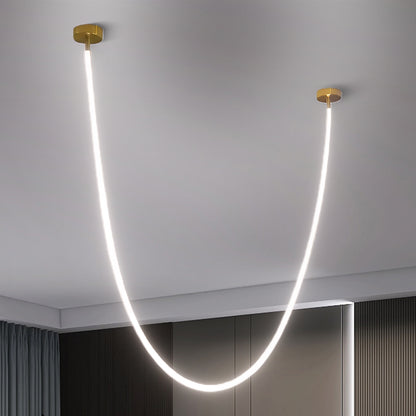 Flexible Curve Modern Metal Pendant Lamp