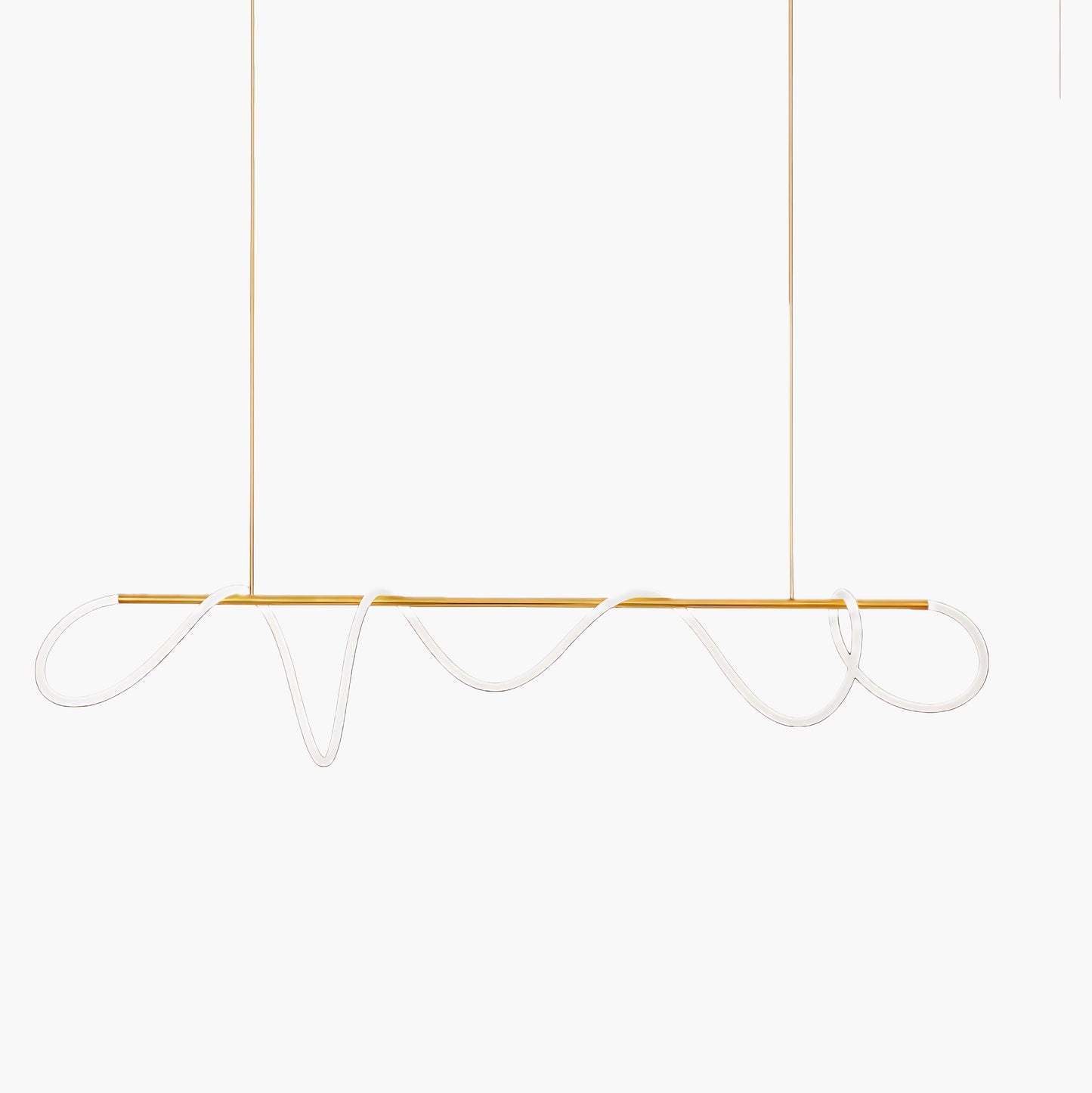 Flexible Linear Curve Traditional Metal Chandelier