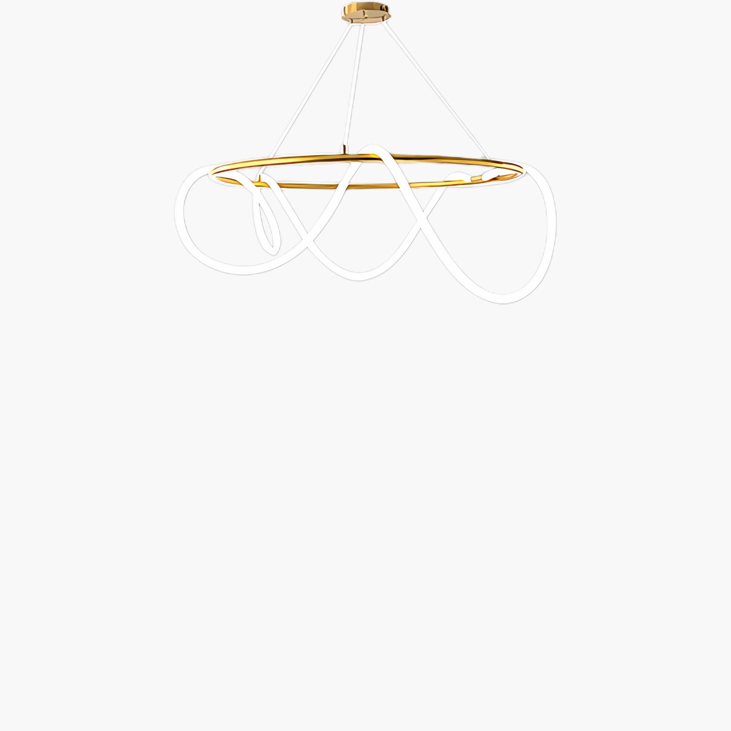 Flexible Linear Curve Traditional Metal Chandelier