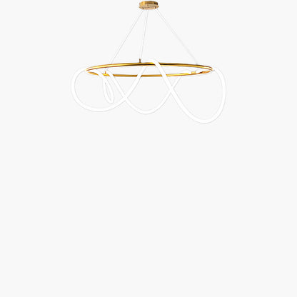 Flexible Linear Curve Traditional Metal Chandelier