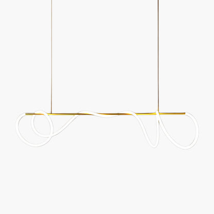 Flexible Linear Curve Traditional Metal Chandelier