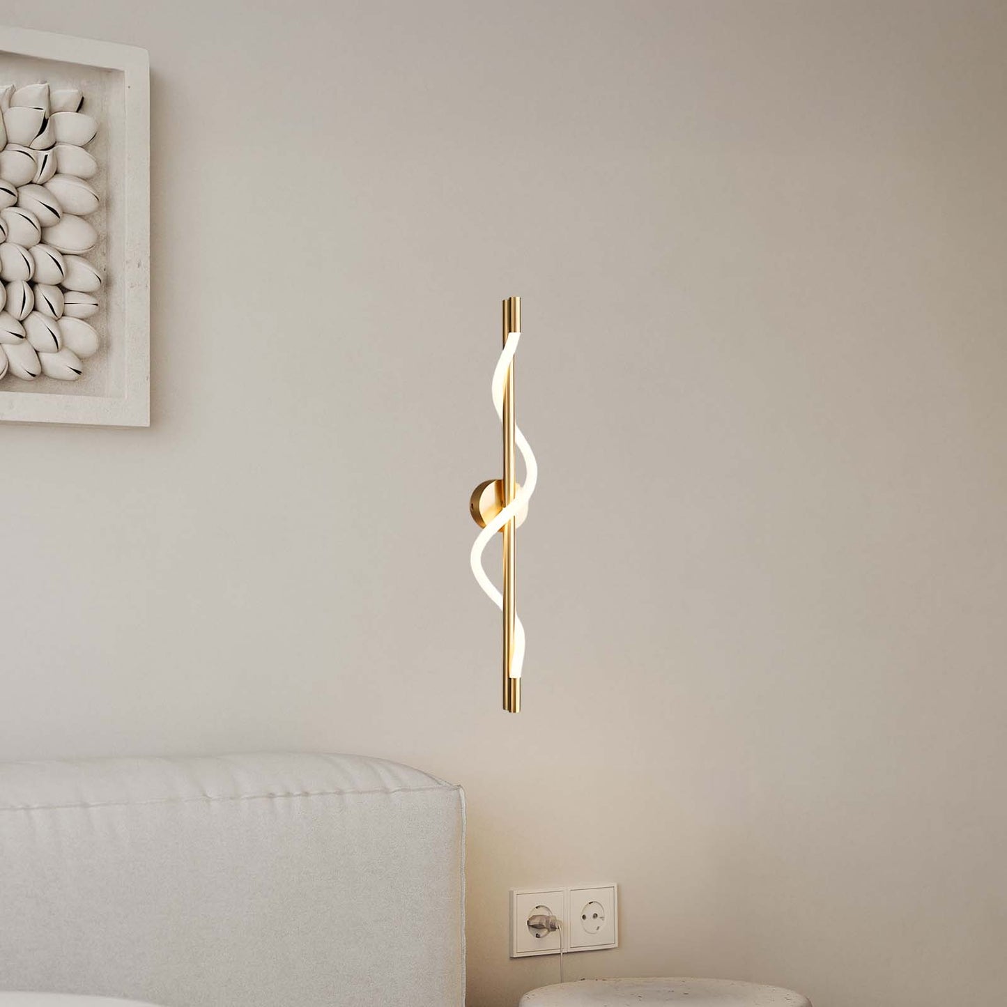 Flexible Linear Curve Minimalist Metal Wall Lamp