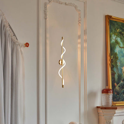 Flexible Linear Curve Minimalist Metal Wall Lamp