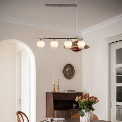 Floral Modern Rustic Crystal Pendant Lamp