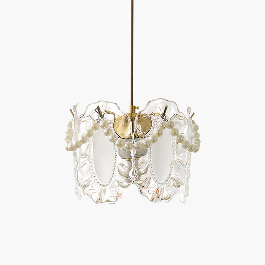 Floral Contemporary Crystal Pendant Lamp