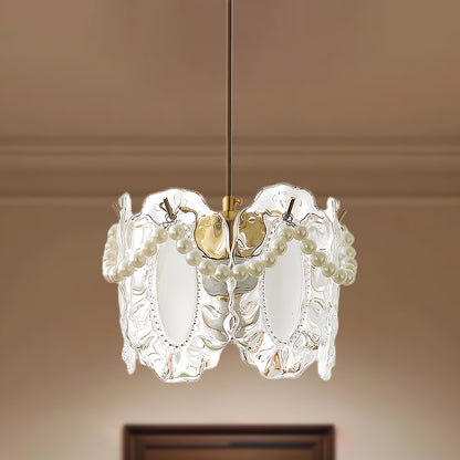 Floral Contemporary Crystal Pendant Lamp