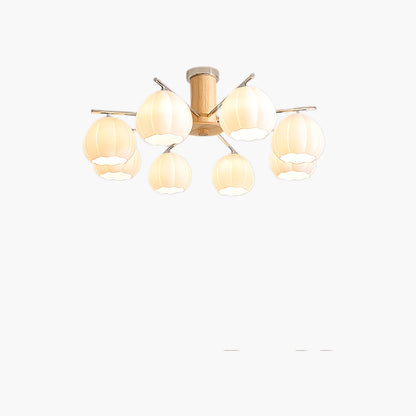 Flower Buds Modern Crystal Ceiling Lamp