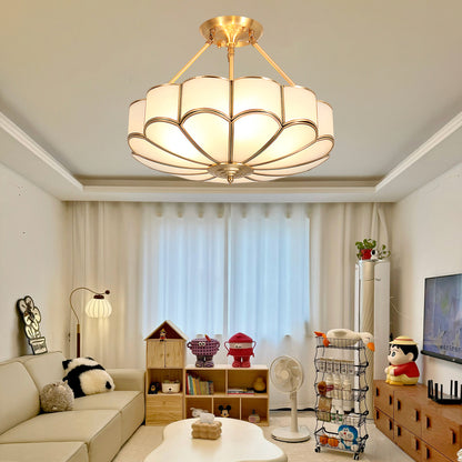 Flower Shape Modern Crystal Ceiling Light