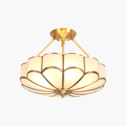 Flower Shape Modern Crystal Ceiling Light