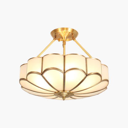 Flower Shape Modern Crystal Ceiling Light